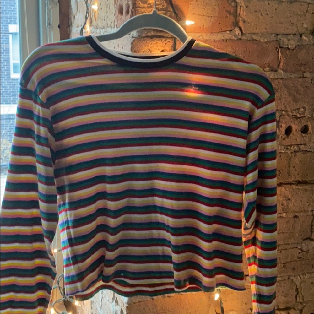 Topshop rainbow shirt